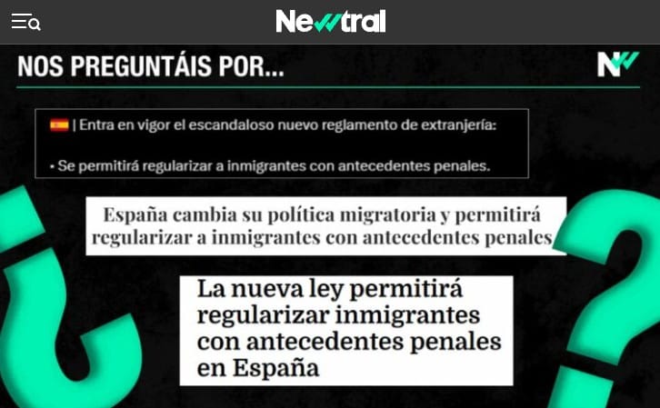 Qué establece el nuevo reglamento extranjería sobre la regularización de inmigrantes con antecedentes penales